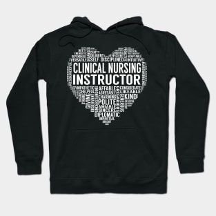 Clinical Nursing Instructor Heart Hoodie